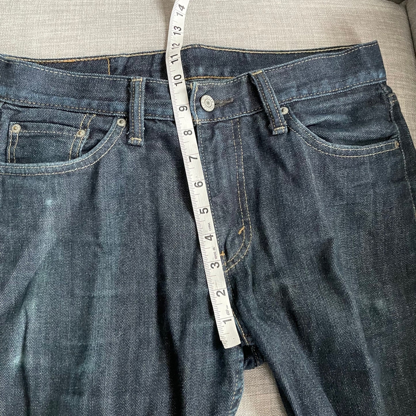Levi's 514 Straight Leg Dark Wash Jeans Mens 30x30 Casual Denim Cotton Everyday