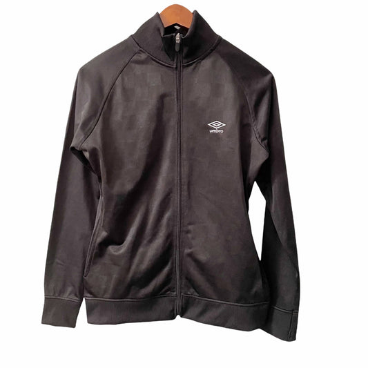Umbro Black Full Zip Track Jacket Womens Size Medium Athletic Activewear Casual