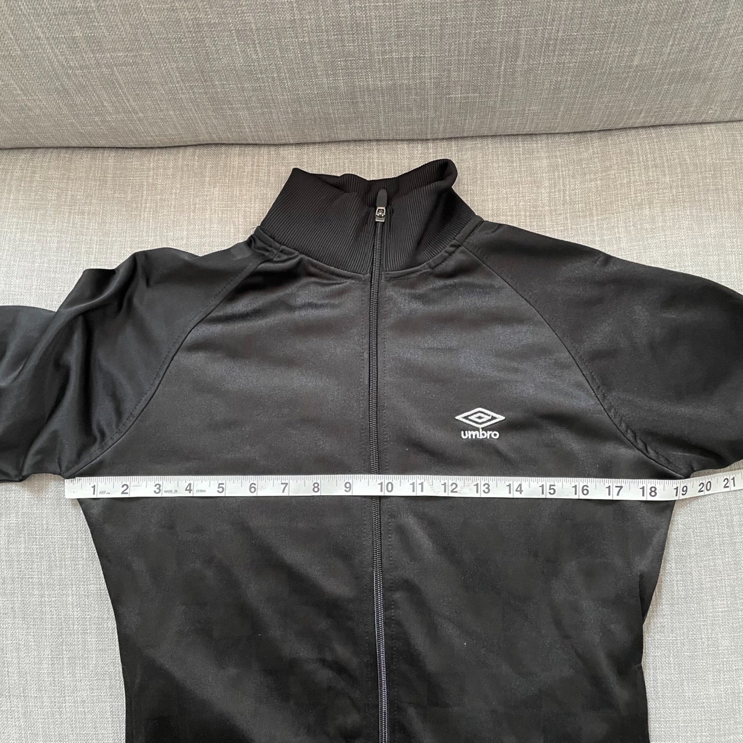 Umbro Black Full Zip Track Jacket Womens Size Medium Athletic Activewear Casual