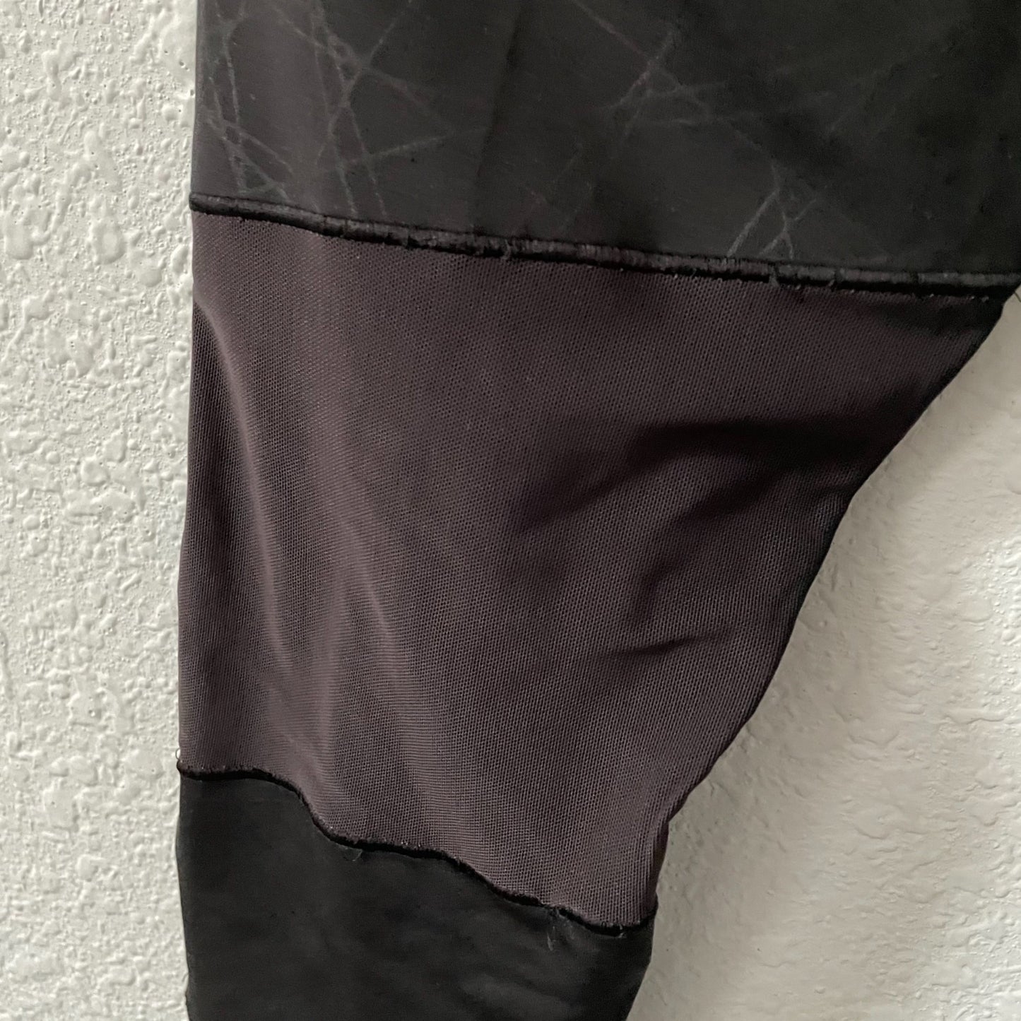 Adidas Climalite Black Mid Rise Leggings Mesh Womens Small Geometric Athletic