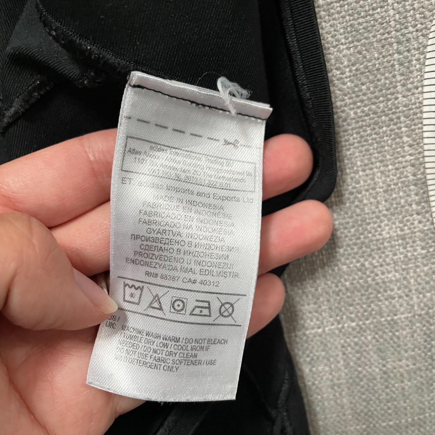 Adidas Climalite Black Mid Rise Leggings Mesh Womens Small Geometric Athletic