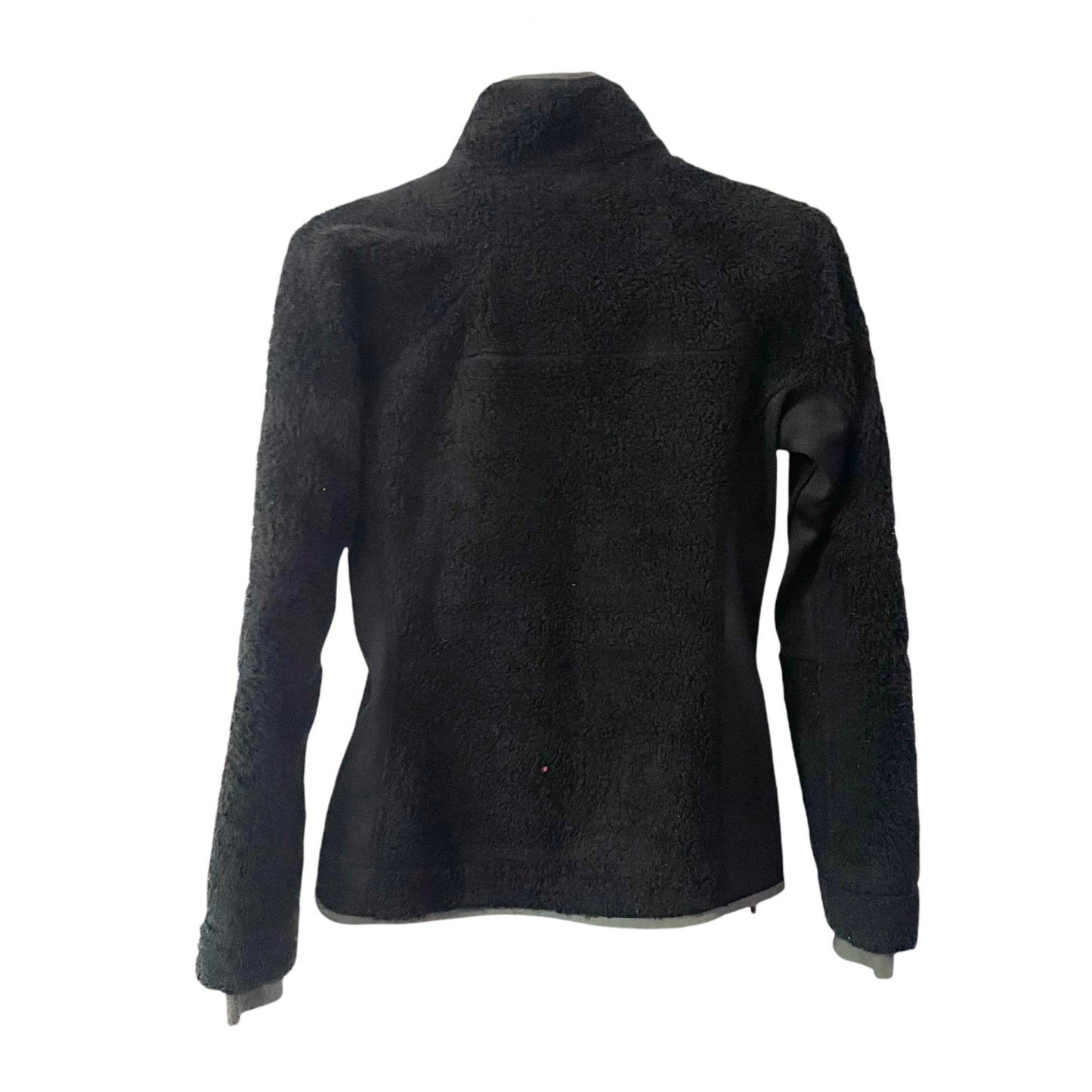 Columbia Black Full Zip Sherpa Sweater Jacket Womens Medium Outdoor Athletic