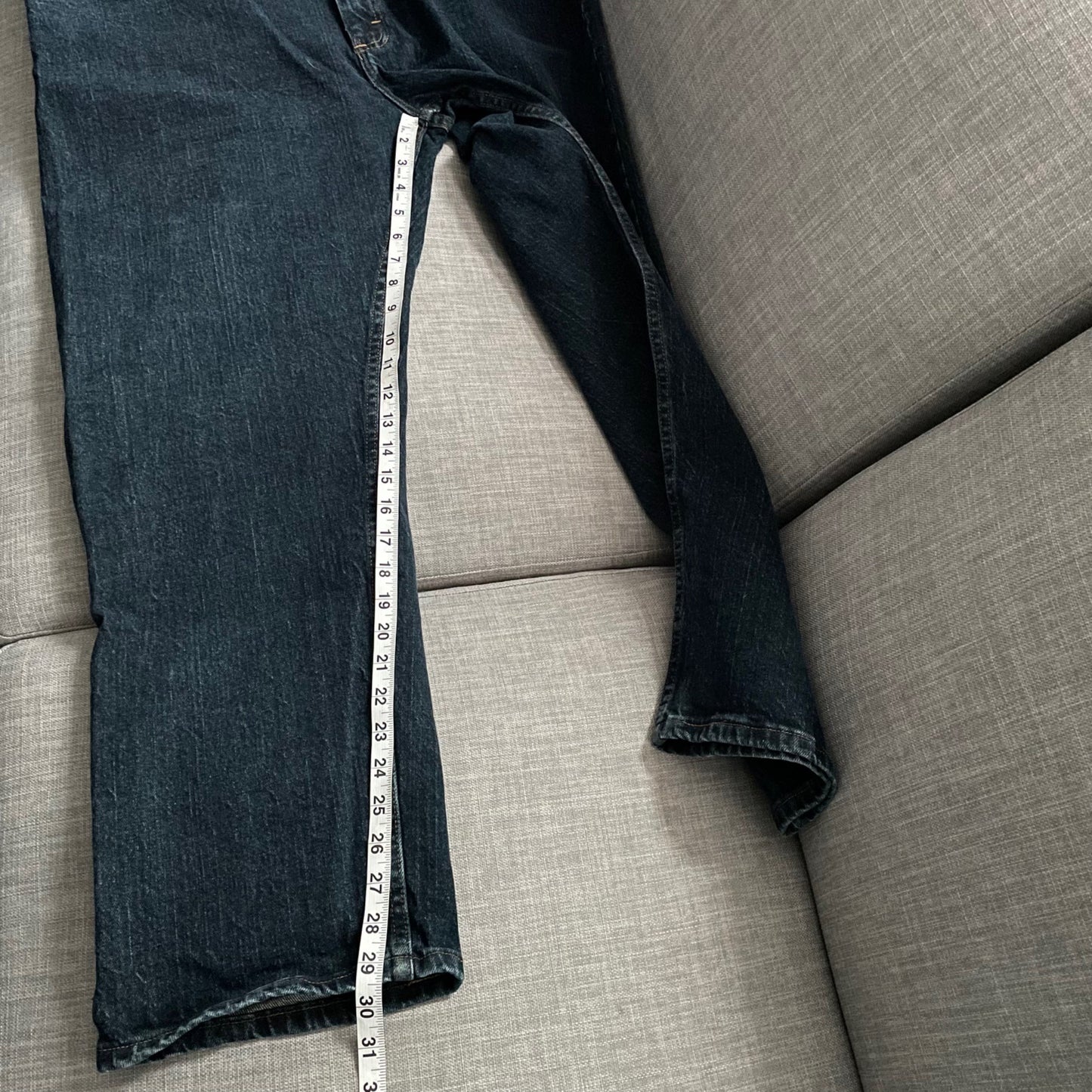 Wrangler Regular Fit Straight Leg Dark Wash Jeans Mens Size 42x30 Casual Denim