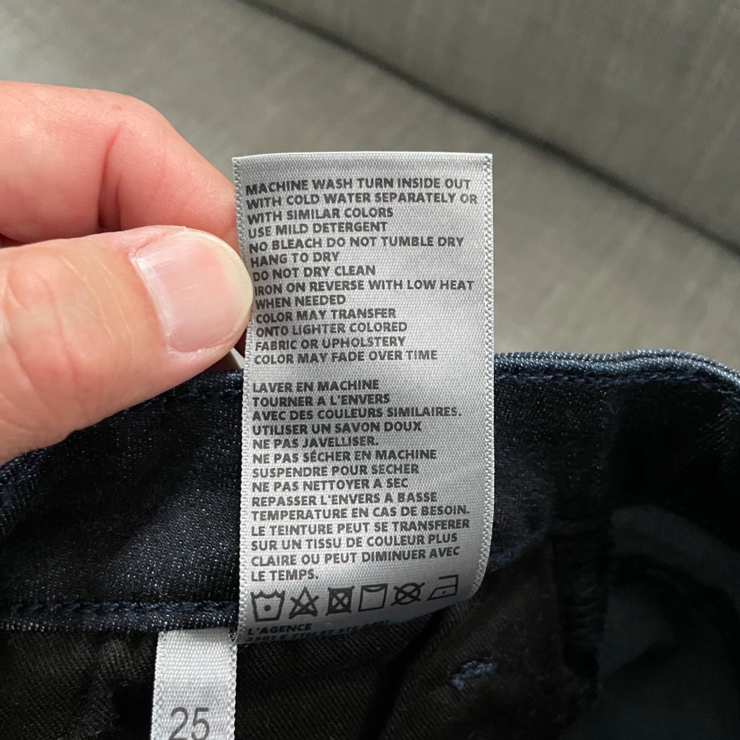 L'AGENCE Marguerite High Rise Skinny Jeans Womens Size 25 Dark Wash Classic