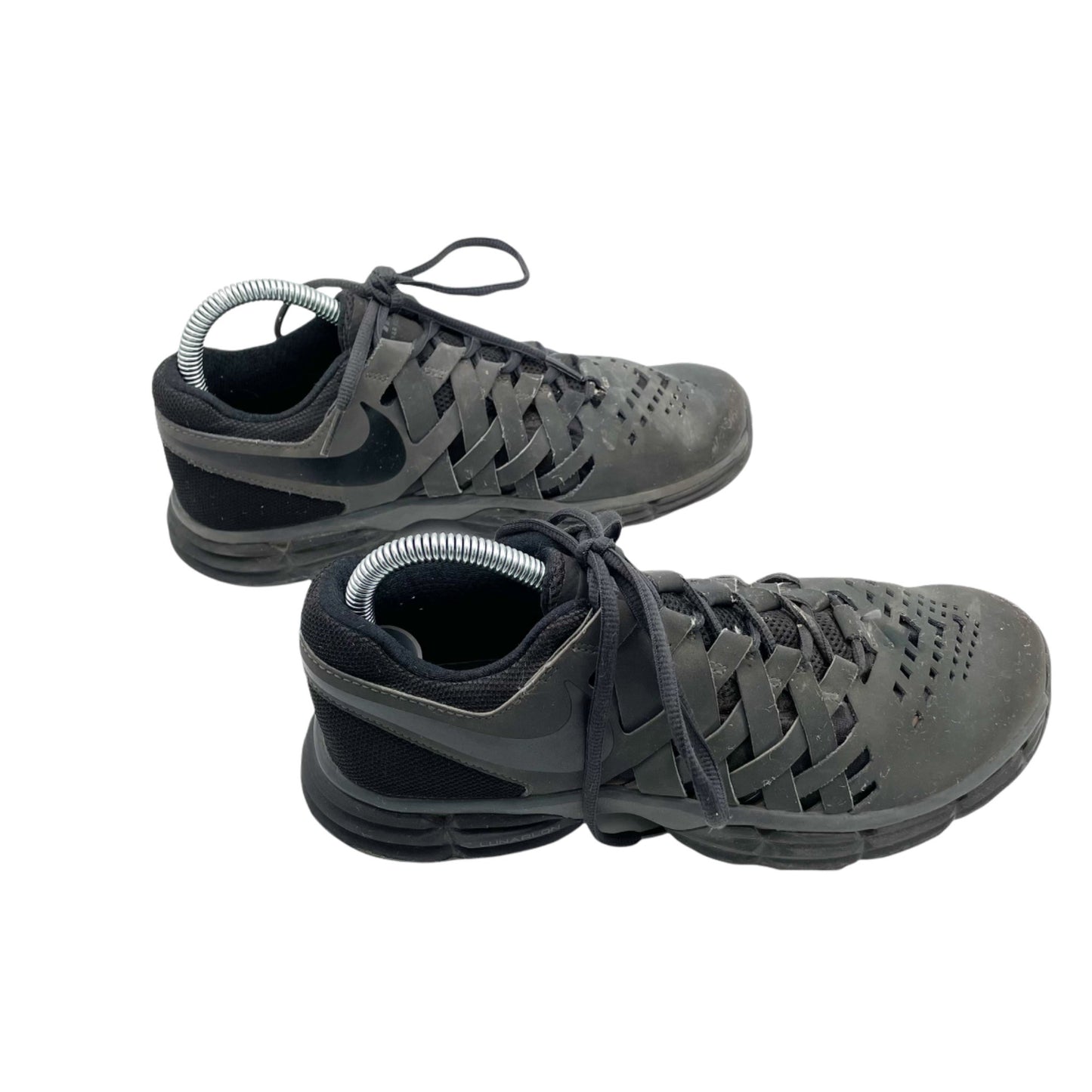 Nike Mens 7 Black Lunar Fingertrap Trainer Woven Athletic Shoes Sneakers Gym