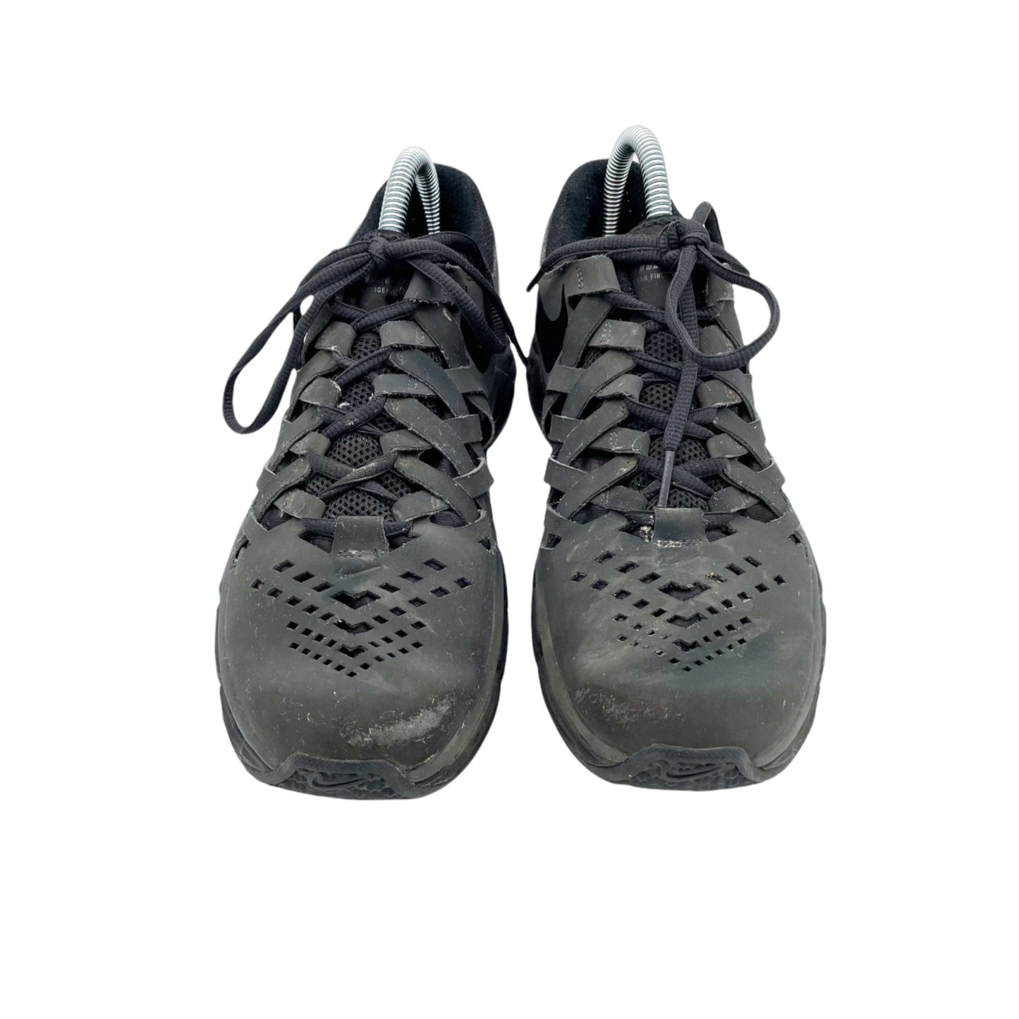 Nike Mens 7 Black Lunar Fingertrap Trainer Woven Athletic Shoes Sneakers Gym