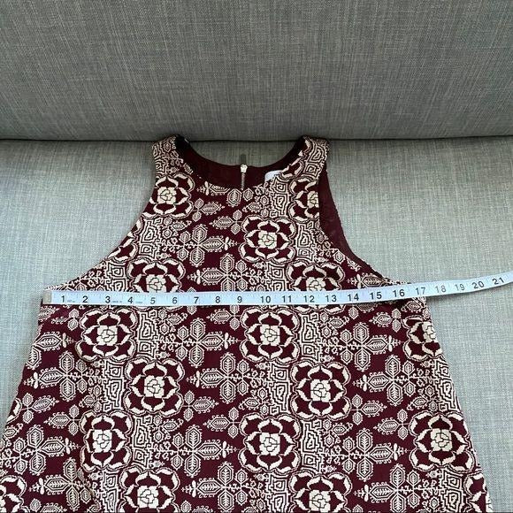 Elizabeth and James 100% Silk Floral Swing Pleated Tank Tunic Womens XS Boho