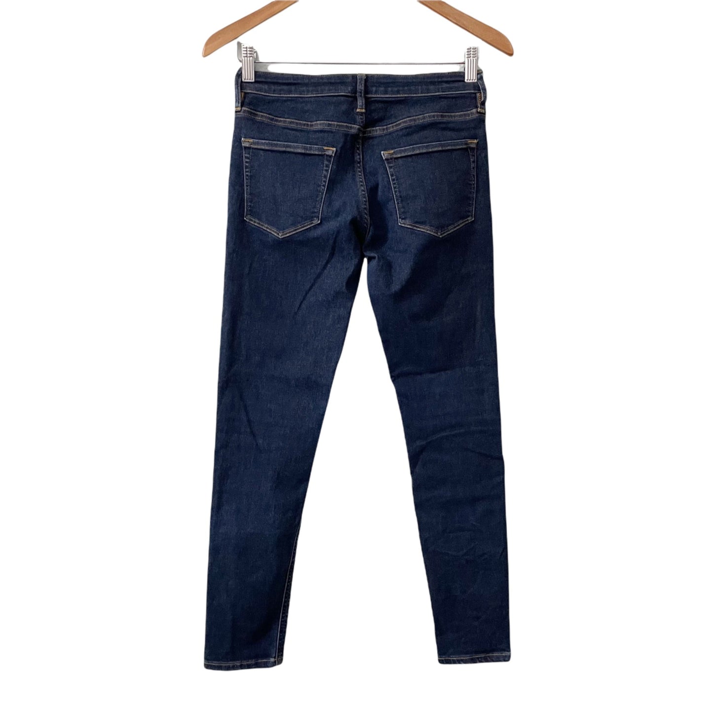 Muji Skinny Jeans Mid Rise Womens 24 Normcore Casual Capsule Wardrobe Stretch