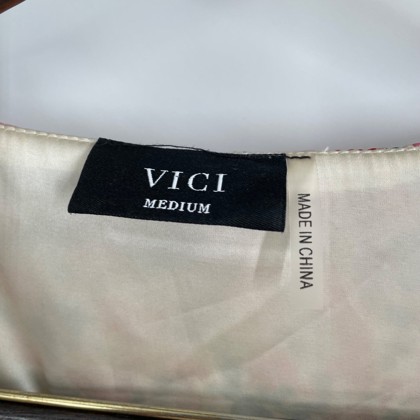 Vici Floral Ruffle Sleeve Tie Wrap Dress Womens Size Medium Romantic Cottagecore