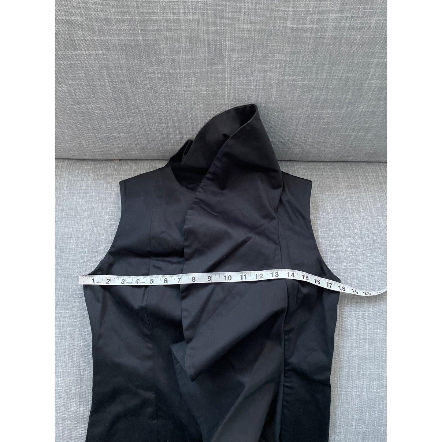 French Connection Black Wonder Ruffle Party Mini Dress Womens 10 LBD Elegant