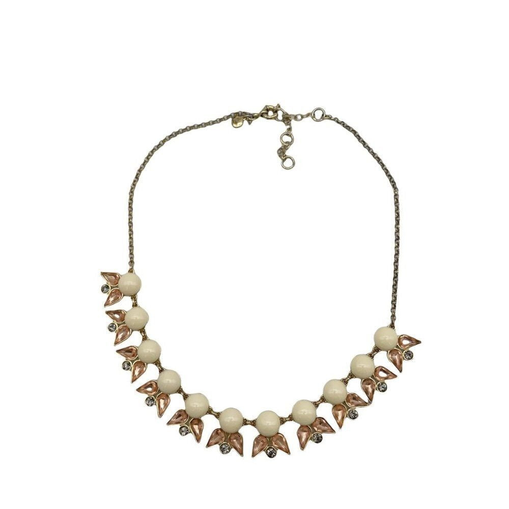 J. CREW Factory Pointed Petals Necklace Classic Jewels Clasp Closure Dressy