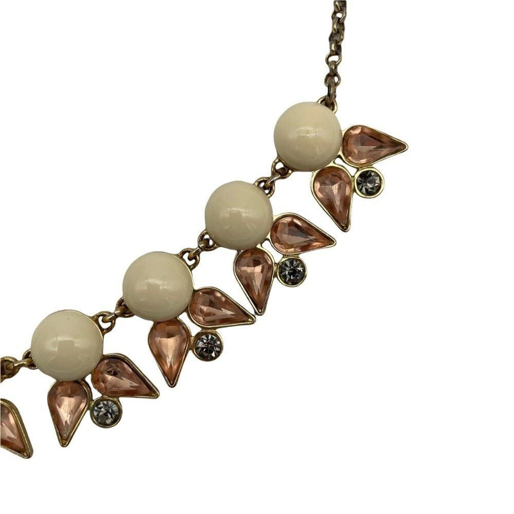 J. CREW Factory Pointed Petals Necklace Classic Jewels Clasp Closure Dressy