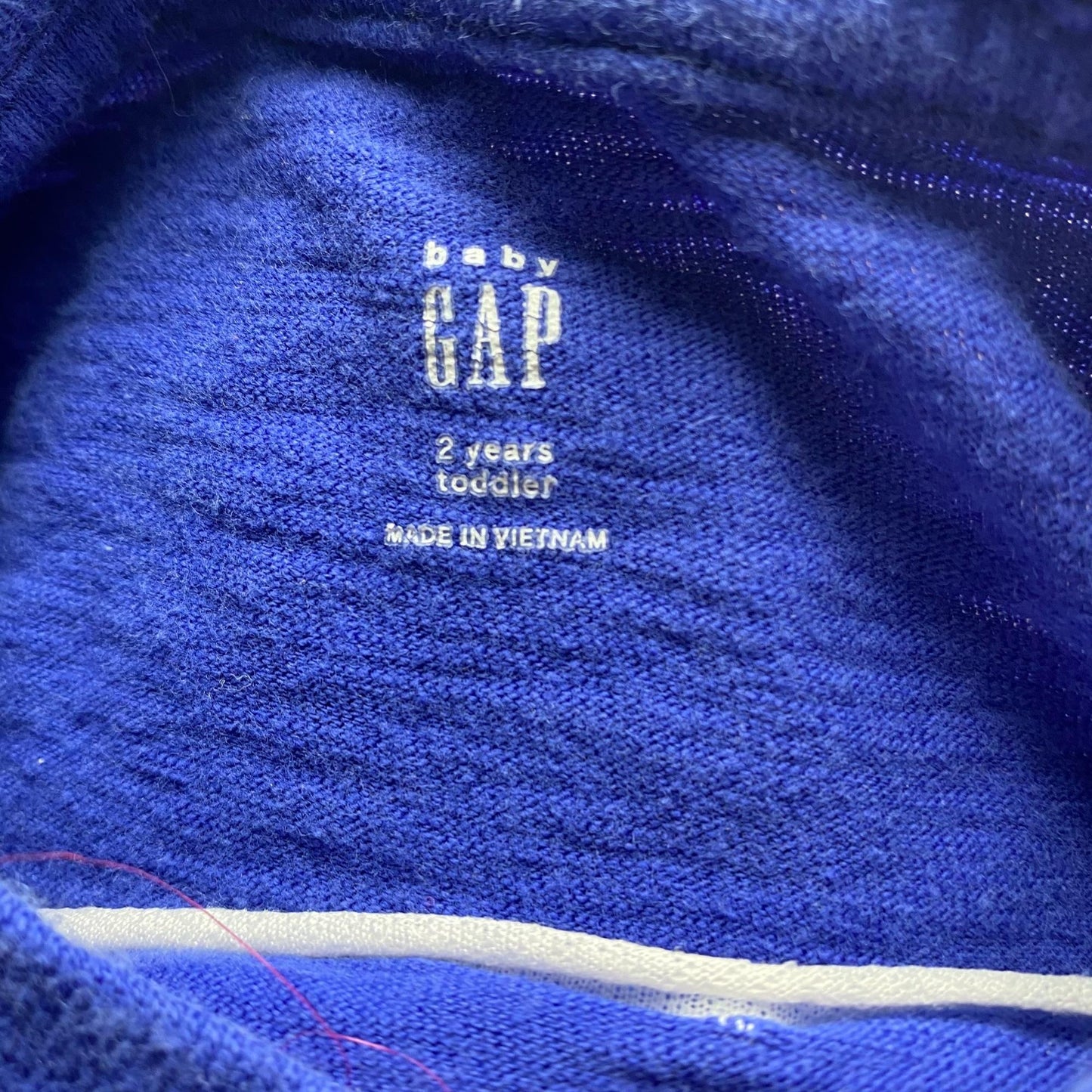 GAP Abominable Snowman Blue Long Sleeve T-Shirt Toddler Size 2T Textured Cotton