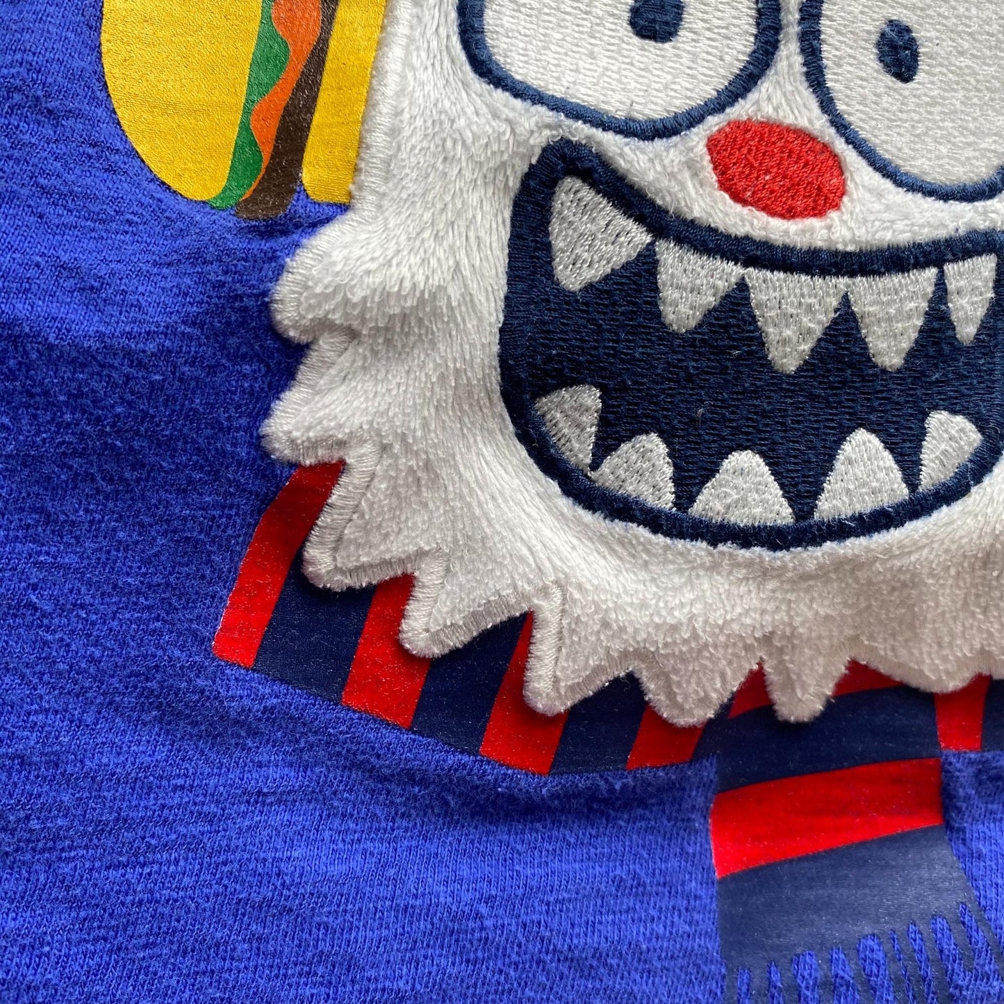 GAP Abominable Snowman Blue Long Sleeve T-Shirt Toddler Size 2T Textured Cotton