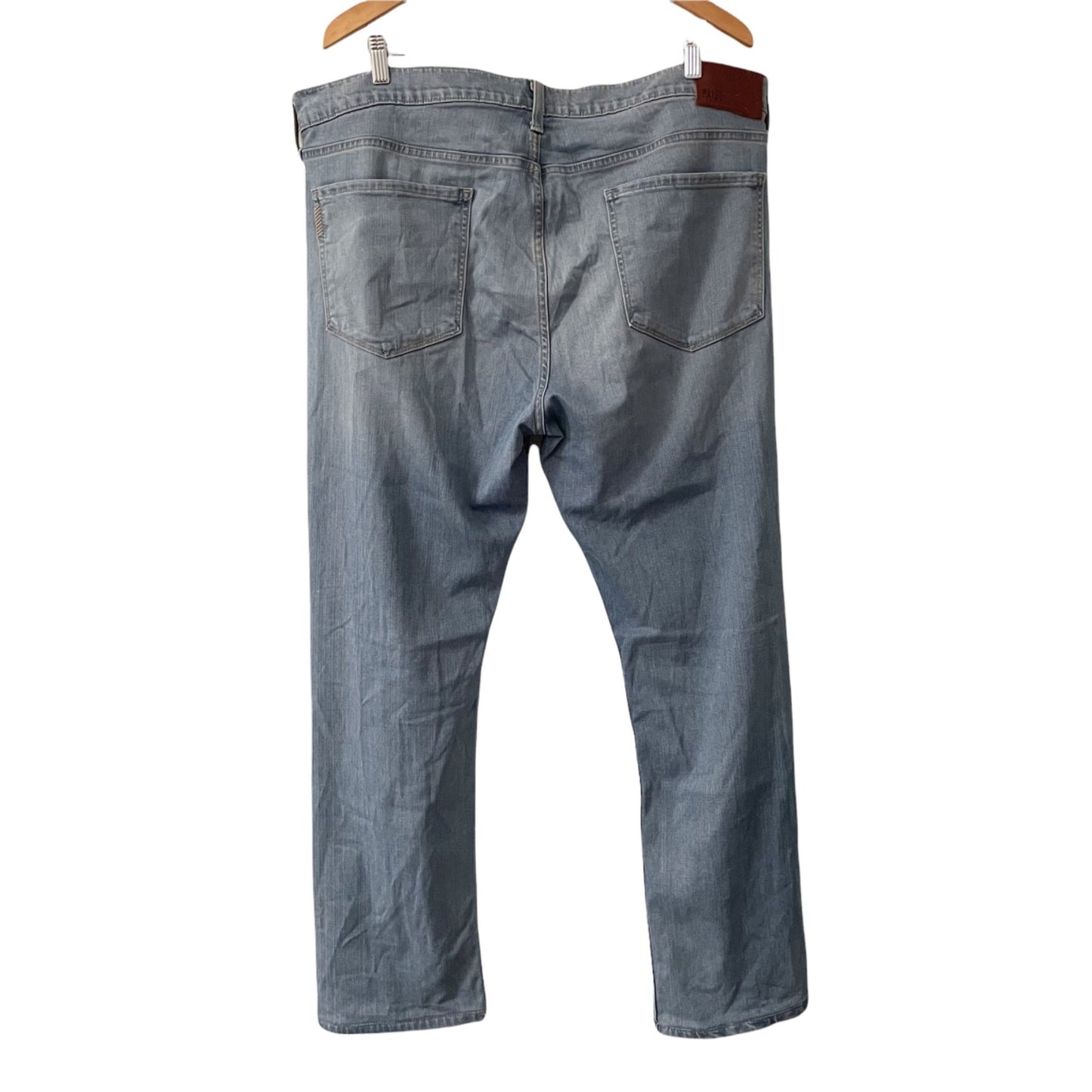 PAIGE Lennox Light Wash Slim Fit Blue Jeans Mens Size 38 Casual Denim Stretch