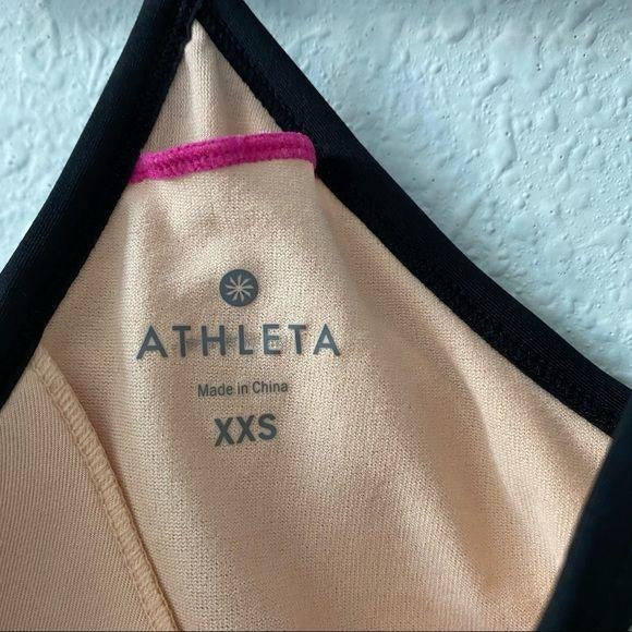 Athleta Shorebreak V-Neck Swim Dress Padded Bra Womens Size XXS Swimwear Vacay