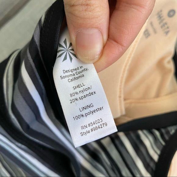 Athleta Shorebreak V-Neck Swim Dress Padded Bra Womens Size XXS Swimwear Vacay