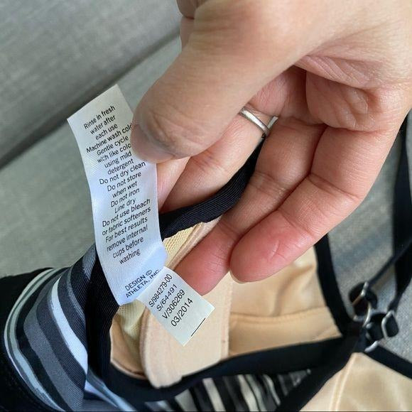 Athleta Shorebreak V-Neck Swim Dress Padded Bra Womens Size XXS Swimwear Vacay