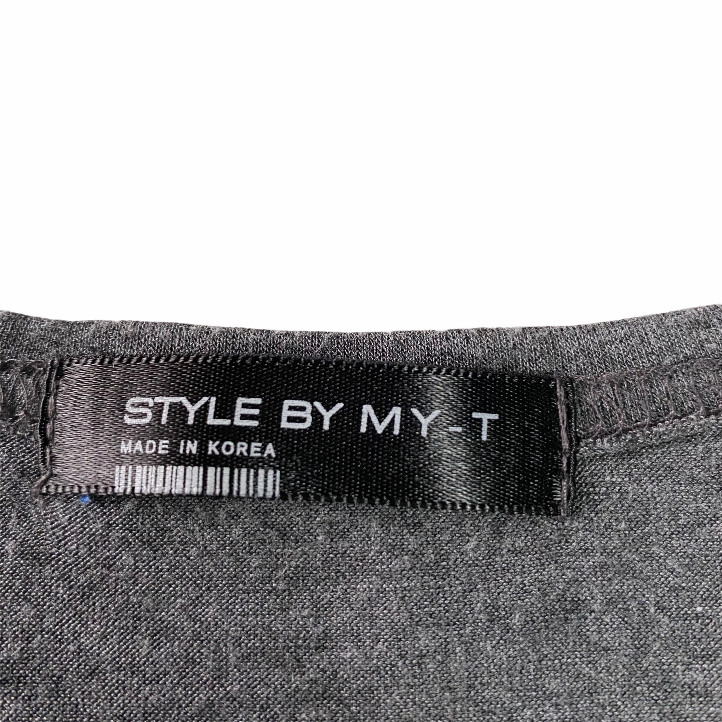 Style by My-T Cap Sleeve Gray Muscle T-Shirt Dress Small Minimalist Androgynous