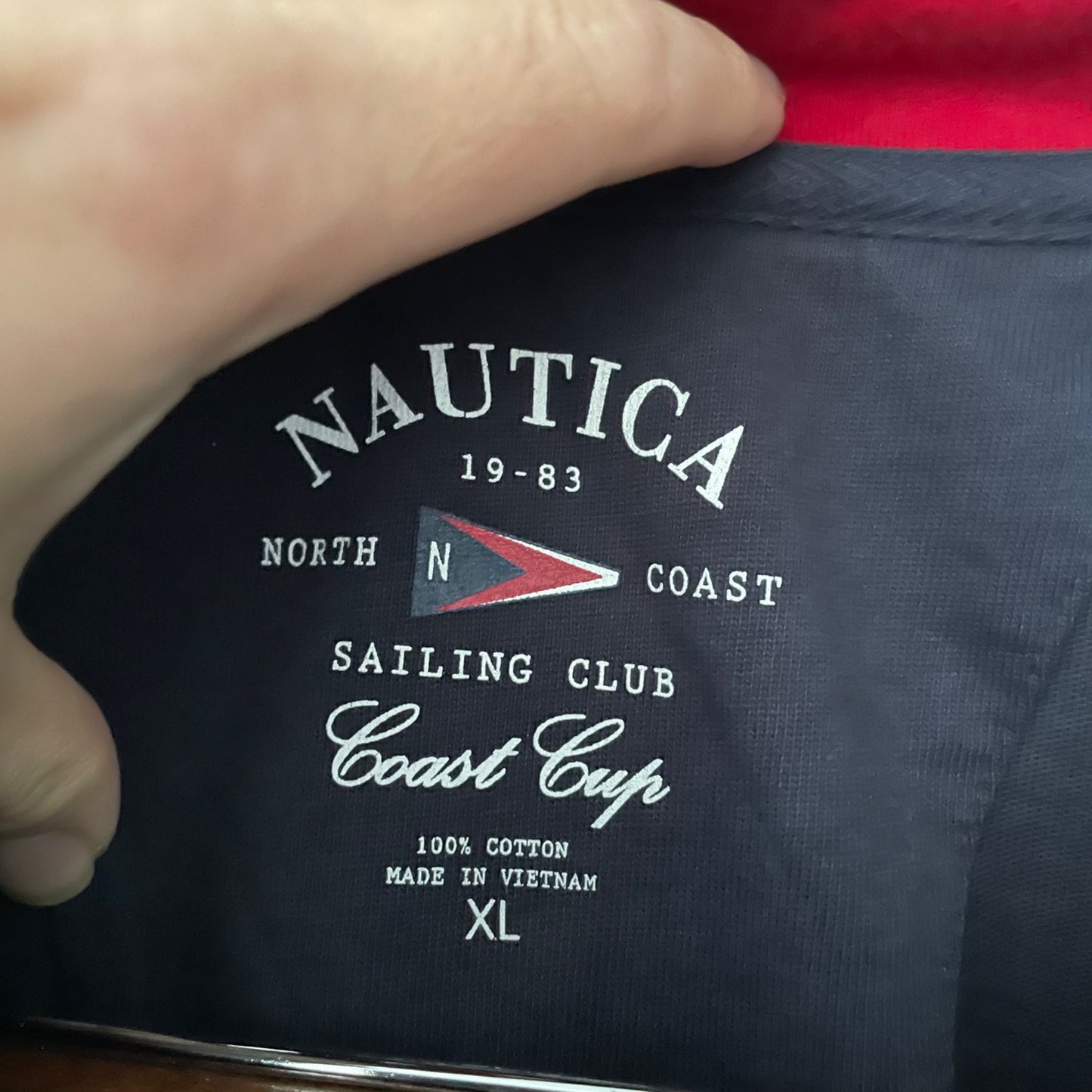 Nautica North Coast Sailing Club Coast Cup Pullover Quarter Zip Sweater Men's XL