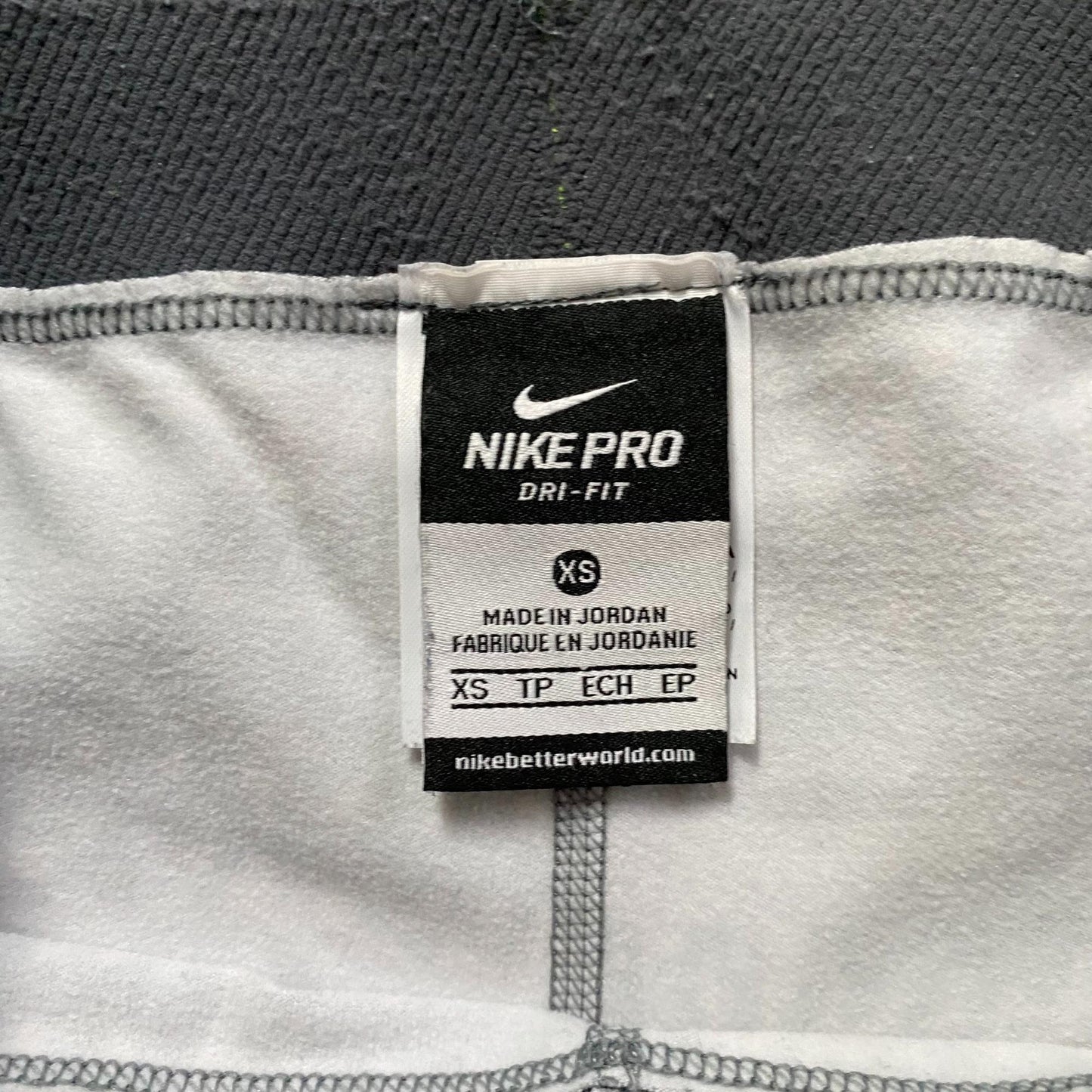 Nike Pro Hyperwarm Gray Multicolor Tights Size XS Gray Geometric Print