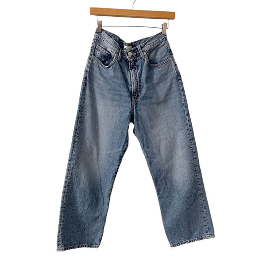 Levi's Ribcage Straight Light Wash High Rise Jeans Women's Size 30 x 27 Casual